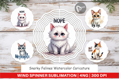 Snarky Felines Wind Spinner Product Image 1