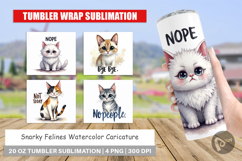 Snarky Felines Tumbler Product Image 1