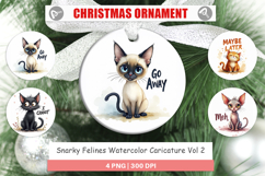 Snarky Felines Ornament Product Image 1