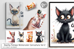 Snarky Felines Digital Paper Product Image 1