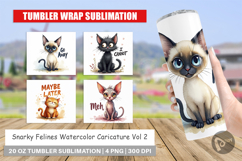 Snarky Felines Tumbler Product Image 1