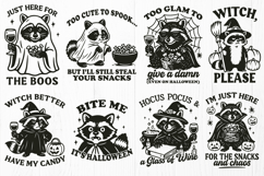 Snarky Halloween SVG Bundle | Funny Witch Animal PNG SVG Art Product Image 2