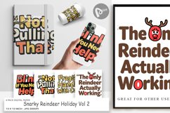 Snarky Reindeer Holiday Digital Paper Product Image 1