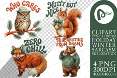 Snarky Woodland Fauna Sublimation Product Image 1