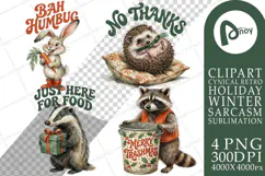 Snarky Woodland Fauna Sublimation Product Image 1