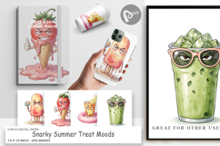 Snarky Summer Treat Moods Digital Paper Product Image 1