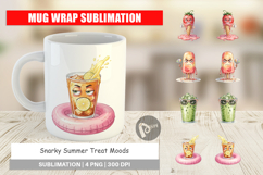 Snarky Summer Treat Moods Mug Wrap Product Image 1