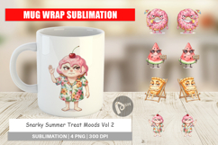 Snarky Summer Treat Moods Mug Wrap Product Image 1