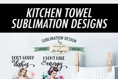Funny Kitchen Towel Sublimation Bundle | Snarky House Wives Product Image 7