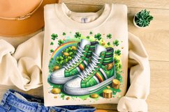 St Patricks Day Sneaker PNG, St Patrick&#039;s Day PNG, Lucky PNG Product Image 3