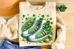 St Patricks Day Sneaker PNG, St Patrick's Day PNG, Lucky PNG Product Image 3
