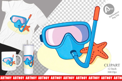 Snorkel Mask Clipart Product Image 1