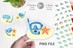 Snorkel Mask Sticker Product Image 1