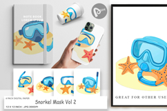 Digital Paper Snorkel Mask Product Image 1