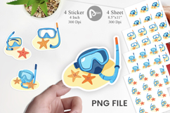 Snorkel Mask Sticker Product Image 1