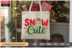 Snow Cute SVG | Christmas SVG | Holiday SVG | Xmas SVG Product Image 5