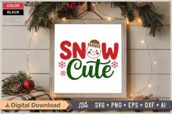 Snow Cute SVG | Christmas SVG | Holiday SVG | Xmas SVG Product Image 6