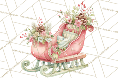 Snow Day Fun PNG, Watercolor Winter Animal Clipart Product Image 4