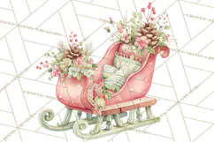 Snow Day Fun PNG, Watercolor Winter Animal Clipart Product Image 4