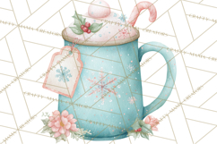 Snow Day Fun PNG, Watercolor Winter Animal Clipart Product Image 5