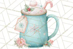 Snow Day Fun PNG, Watercolor Winter Animal Clipart Product Image 5