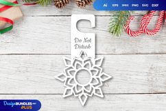 Winter Door Tag - Do Not Disturb SVG File Product Image 1