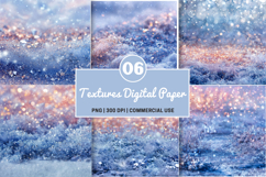 Snow Glitter Textures Digital Paper - Digital Paper PNG Product Image 1