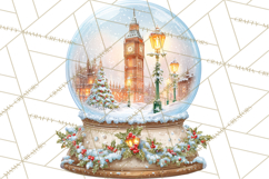 World Landmark Snow Globe Clipart PNG Product Image 2