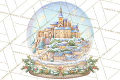 World Landmark Snow Globe Clipart PNG Product Image 5