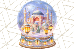 World Landmark Snow Globe Clipart PNG Product Image 2