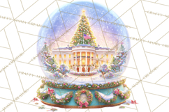 World Landmark Snow Globe Clipart PNG Product Image 3