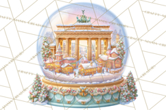 World Landmark Snow Globe Clipart PNG Product Image 2