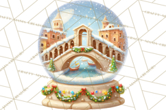 World Landmark Snow Globe Clipart PNG Product Image 5