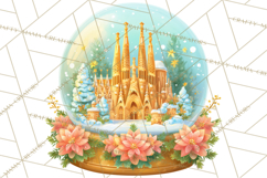 World Landmark Snow Globe Clipart PNG Product Image 5