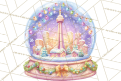 World Landmark Snow Globe Clipart PNG Product Image 3