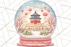 World Landmark Snow Globe Clipart PNG Product Image 4