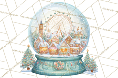 World Landmark Snow Globe Clipart PNG Product Image 5