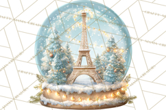 World Landmark Snow Globe Clipart PNG Product Image 4