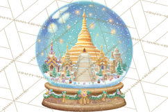 World Landmark Snow Globe Clipart PNG Product Image 3