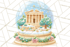 World Landmark Snow Globe Clipart PNG Product Image 4