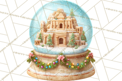 World Landmark Snow Globe Clipart PNG Product Image 4