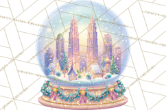 World Landmark Snow Globe Clipart PNG Product Image 5