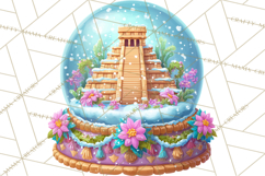 World Landmark Snow Globe Clipart PNG Product Image 2