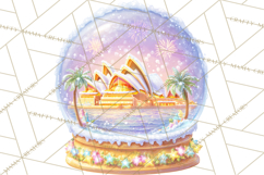World Landmark Snow Globe Clipart PNG Product Image 5