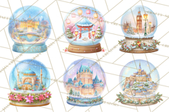World Landmark Snow Globe Clipart PNG Product Image 6