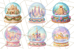 World Landmark Snow Globe Clipart PNG Product Image 9