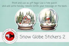 Printable Snow Globe Stickers 2 Product Image 6
