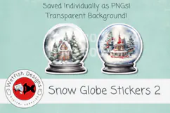 Printable Snow Globe Stickers 2 Product Image 4