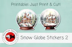 Printable Snow Globe Stickers 2 Product Image 2