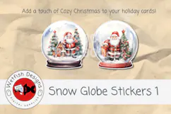 Printable Snow Globe Stickers 1 Product Image 7